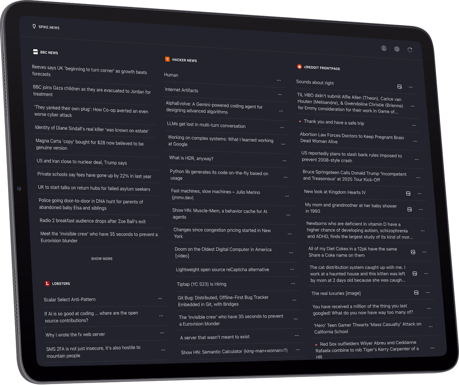 Healthcare management software dashboard